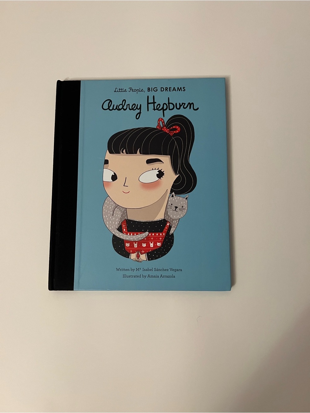 Audrey Hepburn Little People, Big Dreams Hardcover - Light Blue Cover